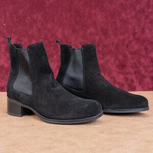 La Canadienne Siena City Dry Waterproof Suede Chelsea Boots Black Sz 9.5